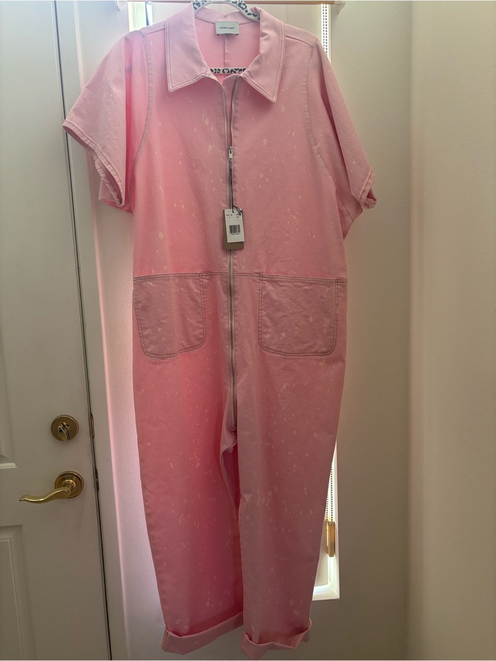 Rachel Comey Pale Pink Zip-Front Top